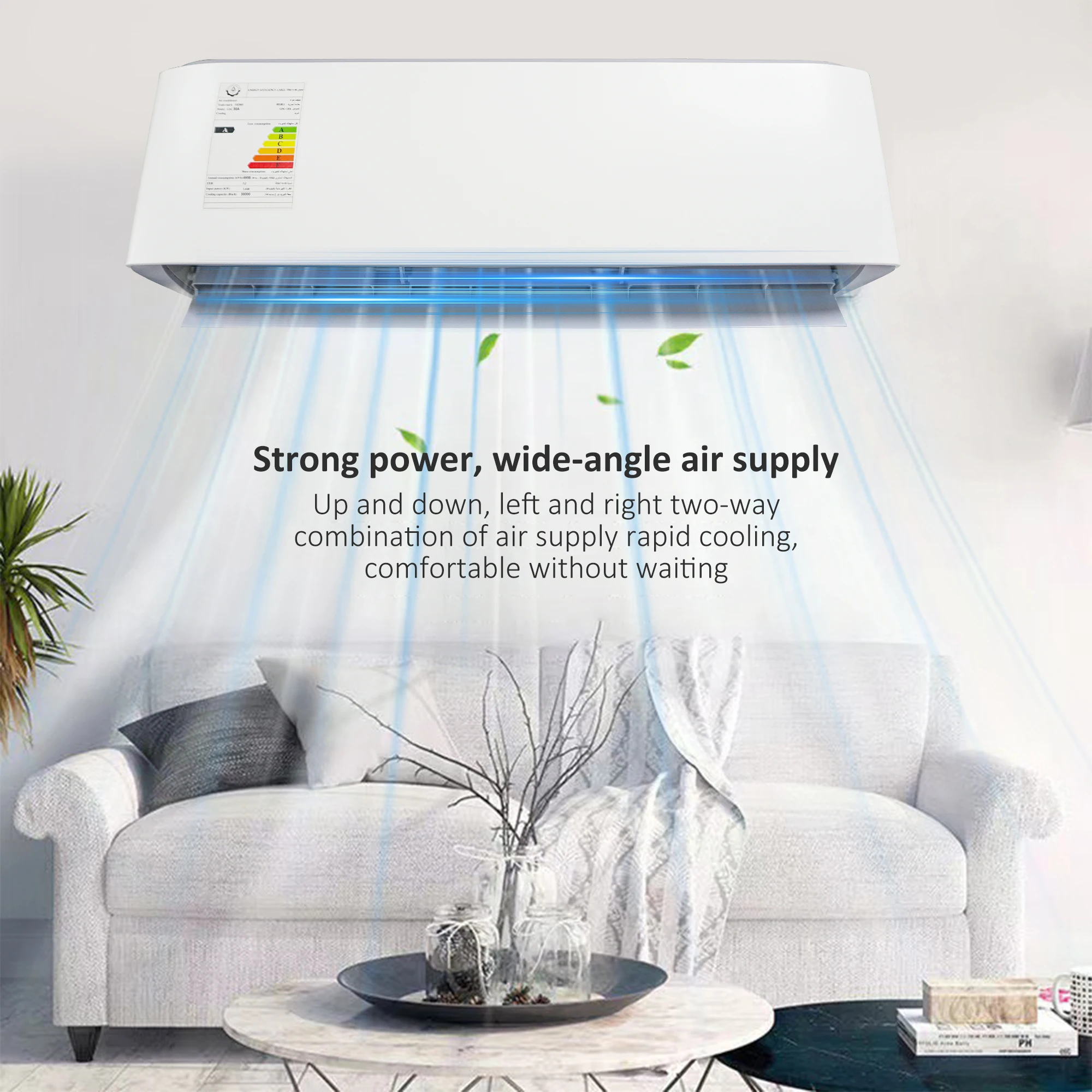 T1 Tropical Air Conditioner 30000BTU Living Room Refrigeration Air Conditioner Wall Mounted European Air Conditioner 5