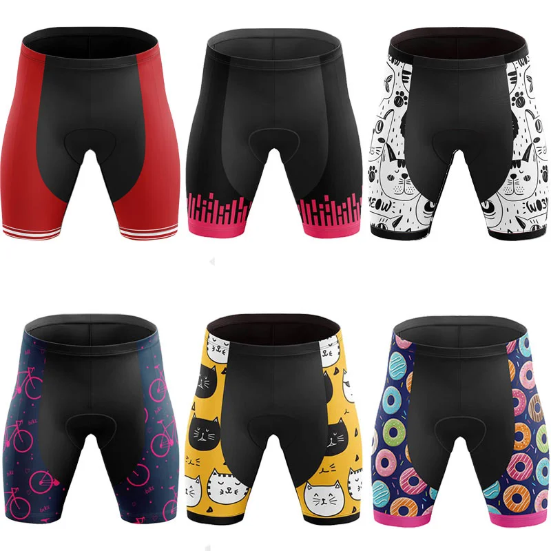 Women's Cycling Shorts New Mountain Biking Tights for Grils Summer Breathable Quick Dry Anti-sweat Gel Padded Sports Shorts