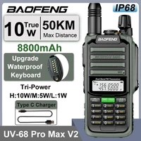 Baofeng UV-68 Pro Max V2 10W IP68 Walkie Talkie Waterproof High Power CB Ham Long Range UV-S22 Pro V2 UV-98 Pro Portable Radios 1