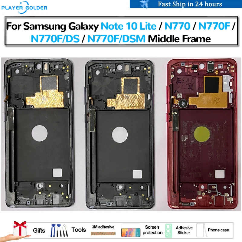 

Original For Samsung Galaxy Note 10 Lite Note10 Lite N770 N770F N770F/DS Middle Frame Bezel Chassis Plate Replacement Accessory