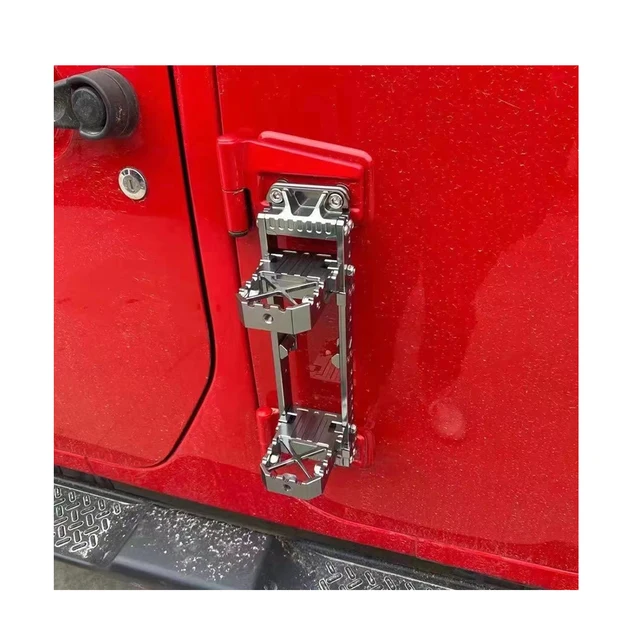 Lantsun JL1232 Side Door Pedal for Jeep for Wrangler Accessories Side Door Ladder Door Hinge Step