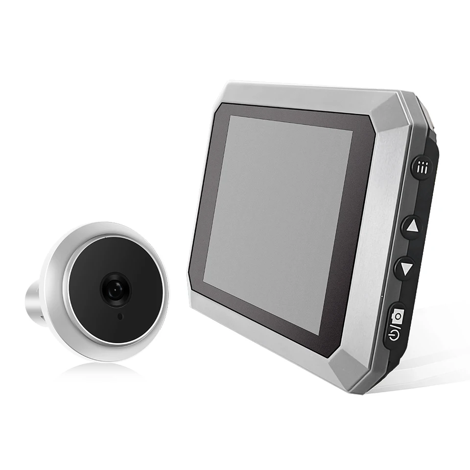WiFi Smart Doorbell Camera Peephole Camera Tuya APP Night PIR Movement Detection 2.4G Wireless Network For Home Rechargeable Peephole Viewer Buy Cheaply On