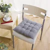 4Pcs Chair Cushion Pads Pillow Soft Tie On Square Sitting Mats For Home Office Car Sitting Travel 3