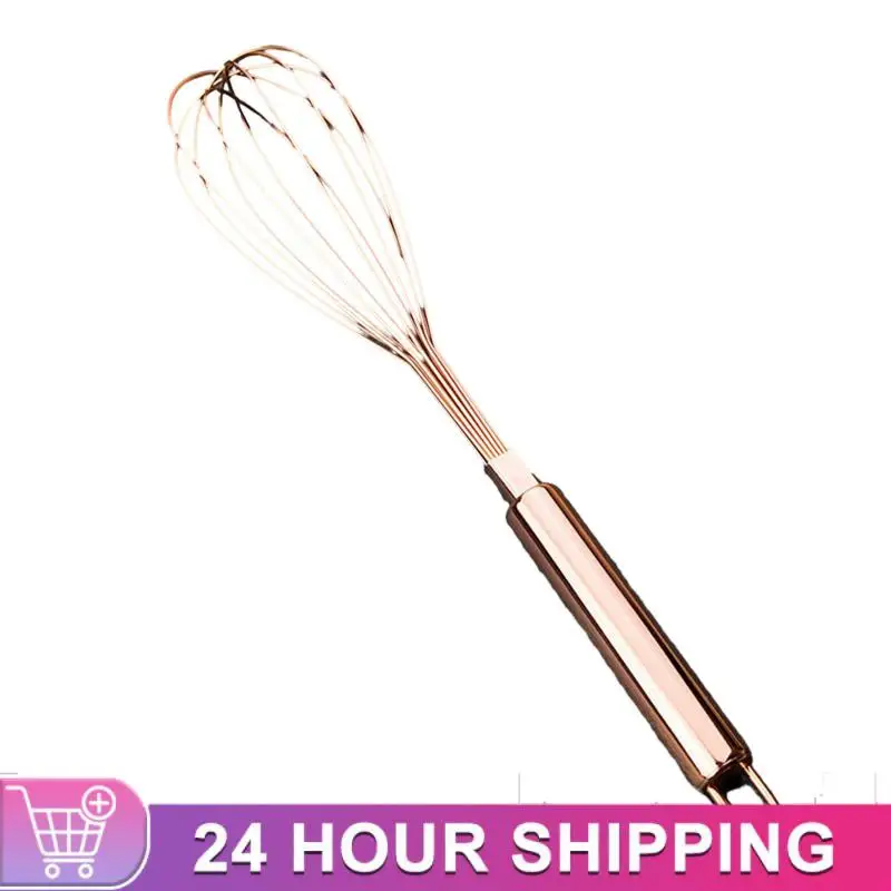 Gold Stainless Steel Egg Beater Hand Whisk Egg Mixer 1Pcs Baking Cake Tool Baking Set Home Tools Kitchen Accessories