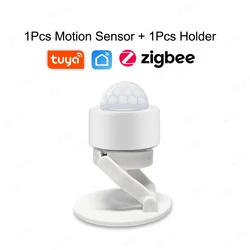 Smart Home Zigbee Motion Sensor - Wireless PIR Human Body Detector (1 sensor 1 holder)