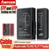 AMPCOM Network Cable Tester, RJ45 Networking Lan 8P8C POE Anti Burn RJ11 Telephone Line Tester POE Protection HDM Repair Tools 1