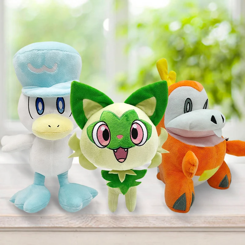 

Takara Tomy Pokemon Sprigatito Fuecoco Quaxly Plush Doll Pokemon Game Anime Figure Pocket Monster Peripheral Toy Children Gifts