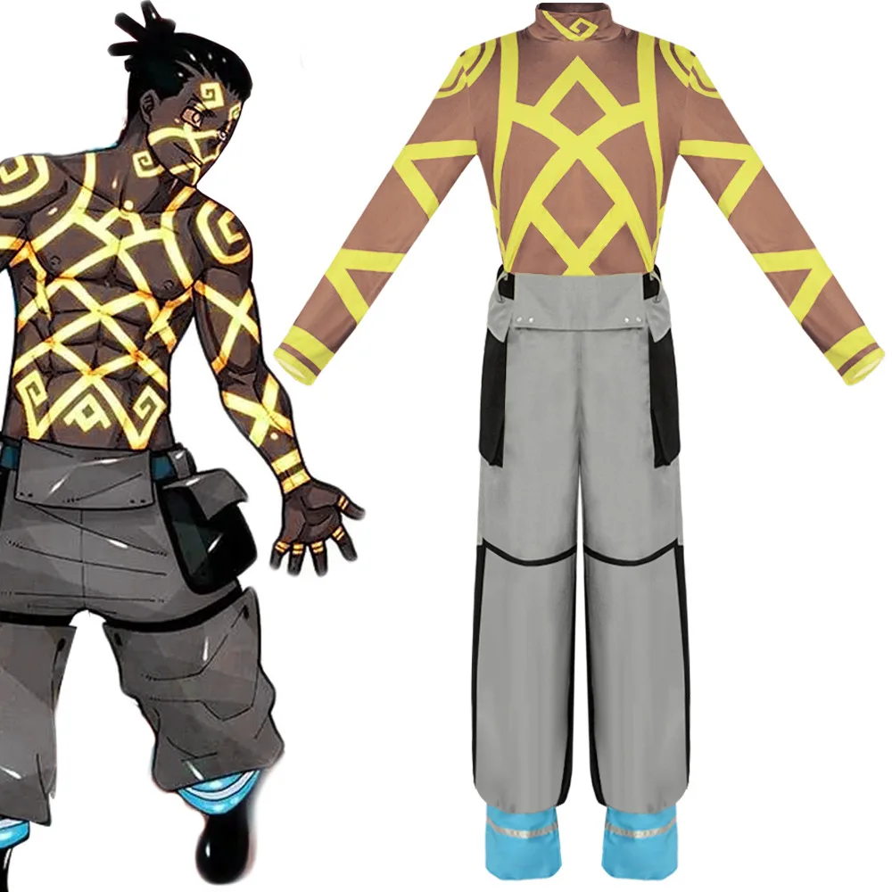 

Yan Fire Brigade Cosplay Costumes Anime Same Performance Clothing Fire Suit Men's