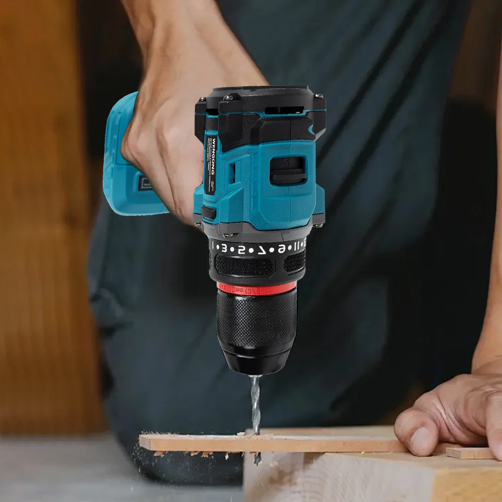 10mm Brushless Electric Drill 2-Speed Cordless Drill Screwdriver