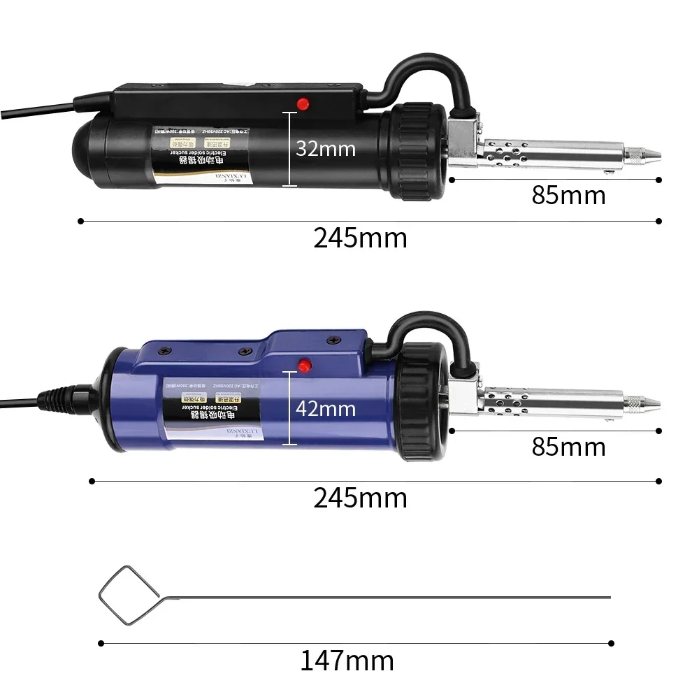 Shkalacar Electric Desoldering Pump, Automatic Soldering Vacuum with 3 Shkalacar Electric Desoldering Pump, Automatic Soldering Vacuum with 3