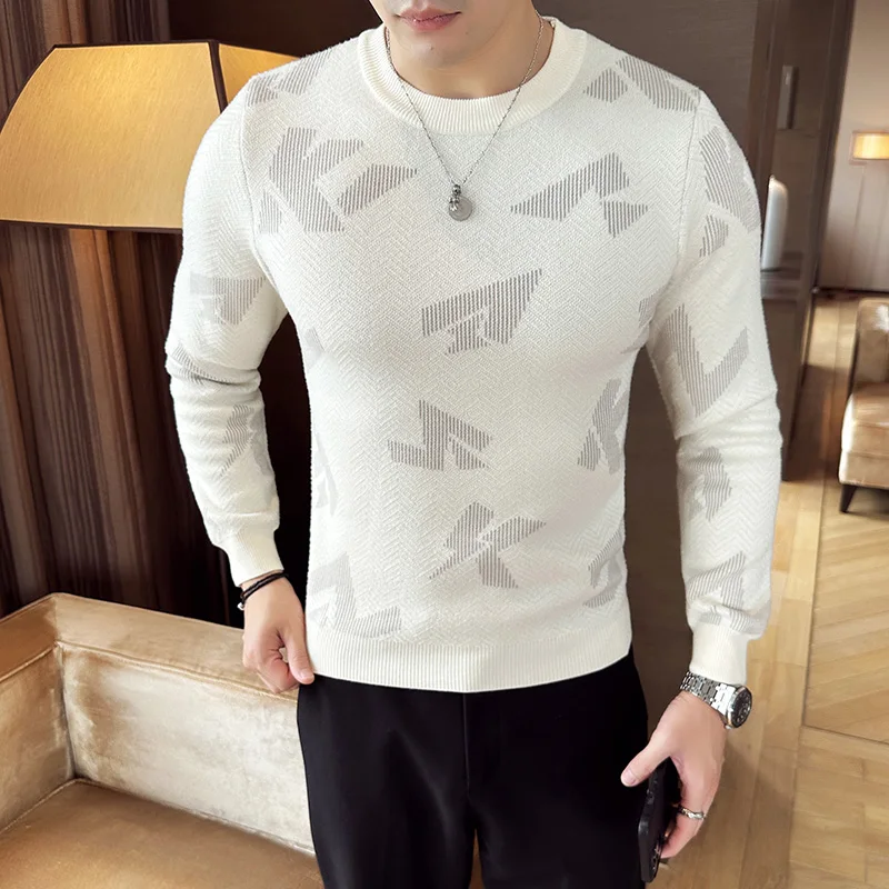 Sweater Men Autumn/Winter 2022 New Trend Fashion Bear Hot Diamond Casual  Round Neck Woman Long-Sleeved Sweater Male M-5XL - AliExpress