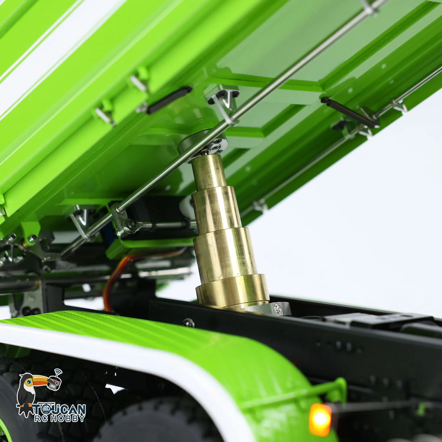 LESU 770S 1/14 6x6 RC Hydraulic Dumper Truck 3-way Remote Control Tipper Metal 3Axles Tipper Painted Light Sound System Model 6