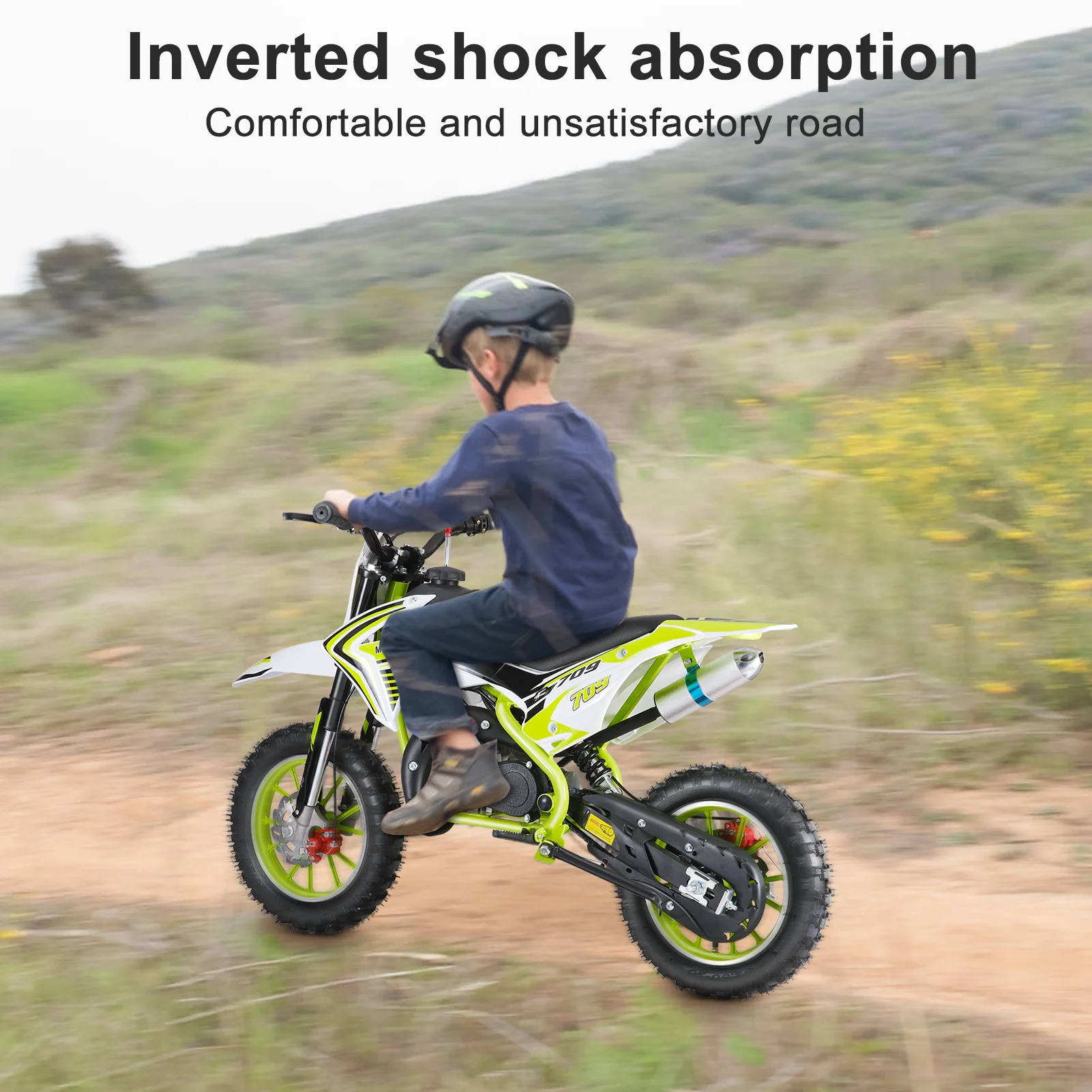 Kids Bike 2-Stroke Gas Power 49cc Kids Mini Motocross The