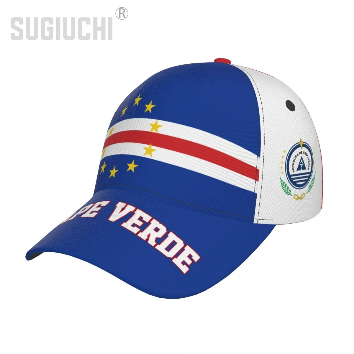 

Unisex Cape Verde Flag Cape Verdean Adult Baseball Cap Patriotic Hat for Baseball Soccer Fans Men Women