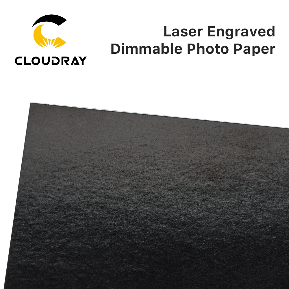 레이저 조각 및 절단기용 스팟 품질 디버깅 및 샘플 테스트를 위한 Cloudray 레이저 각인 디밍 가능 인화지