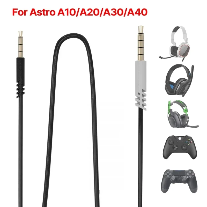 

Gaming Headset Cable for A10 A30 A40 2M Cord Male to Male 3.5mm Cable Extension Cable