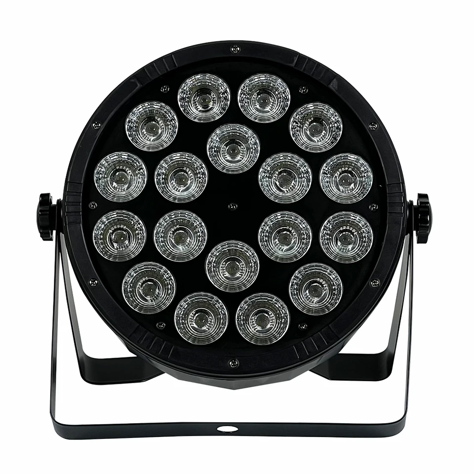 18 × 18ワットrgbwa uv 6in1 ledパー光18x12w rgbw 4in1フラット