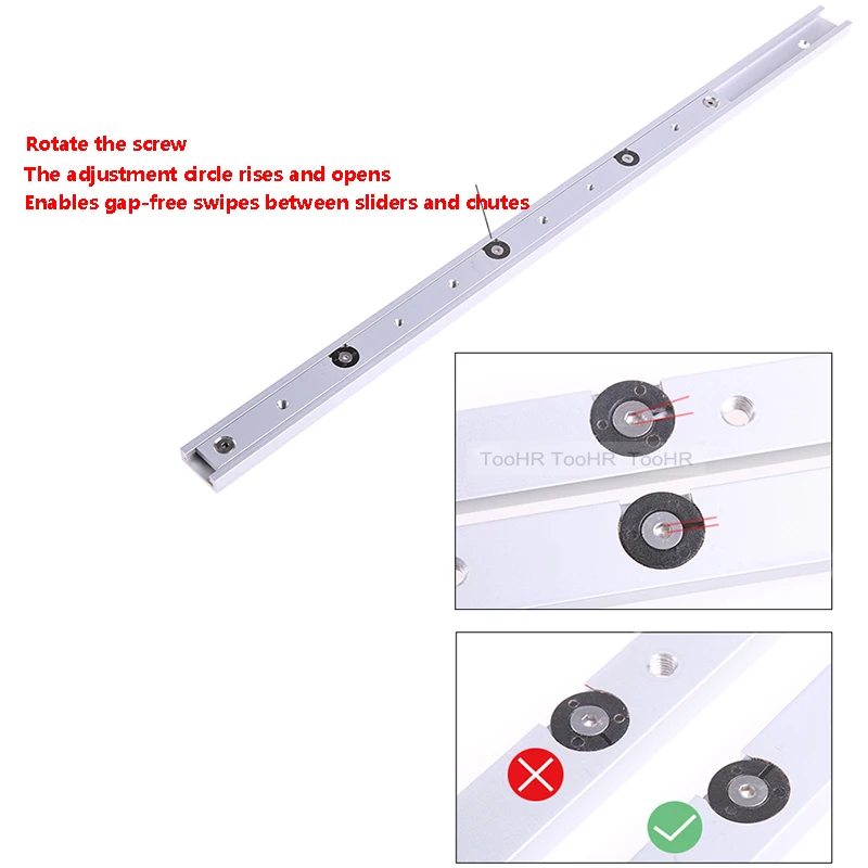 🪚 T-Track Schieber Aus Aluminium – 100-450 Mm, Glatte Führung Für Tischsägen & Frästische, Silber (100 Mm Typ B Mit Gewinde) 🔩🪵