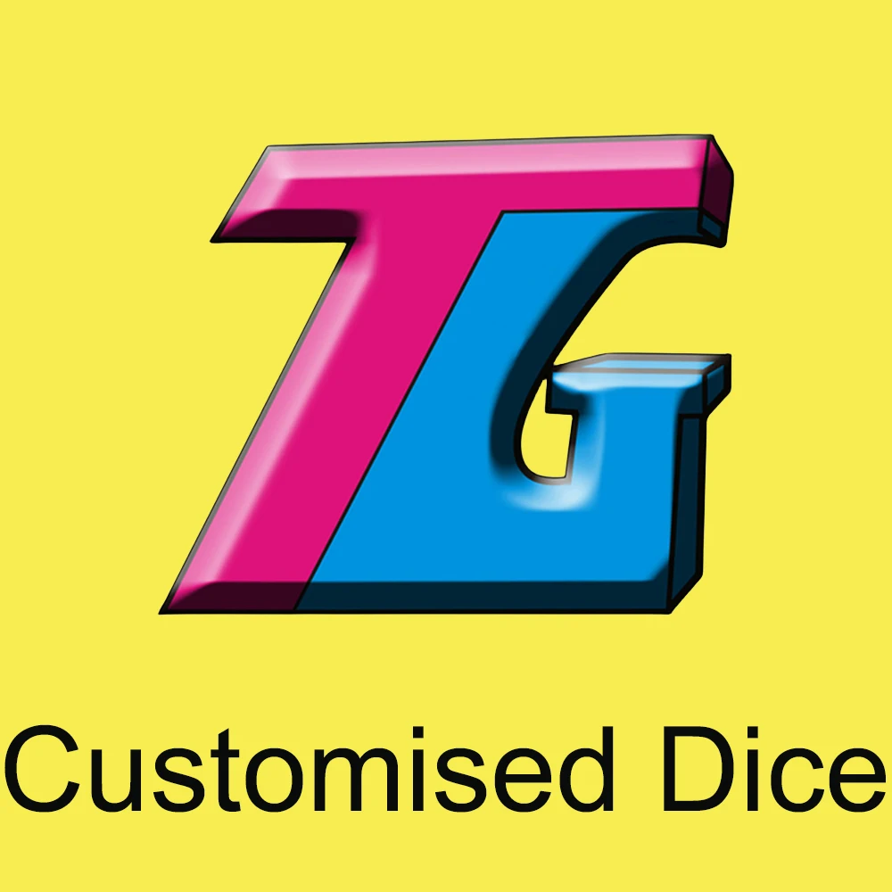 Customize Dice with , Engraved or Print Pattern DND Dice for Club Party Entertainment Tabletop Game