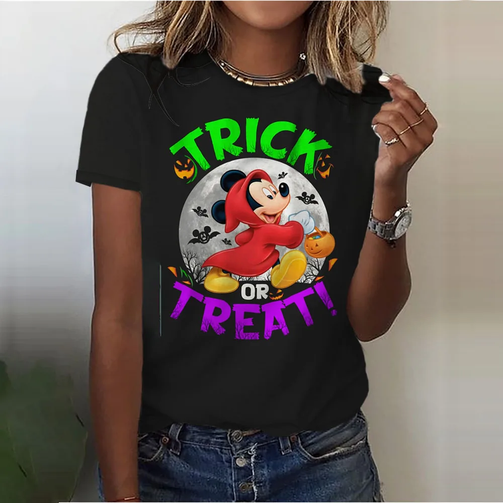 

2023 Latest Fashion Clothing Outdoor Street Boys Girls Tops Halloween Disney Series Women's Party Costumes Round Neck T-Shirts