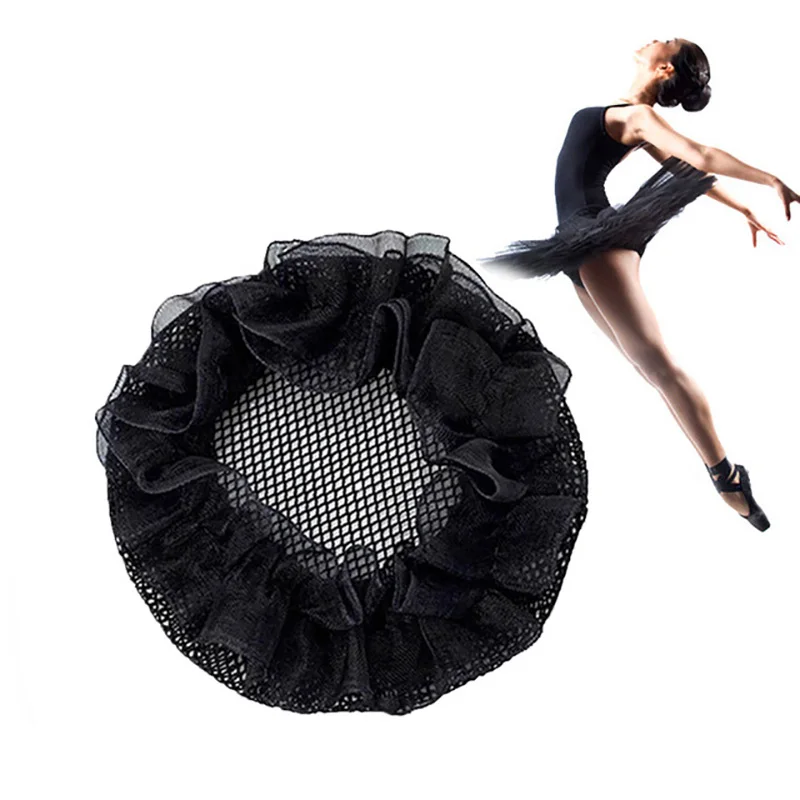 

2pieces Elastic Hairnet women fashion headgear ballet disco hair Snood wig net invisible sports dance hair net hair accessories