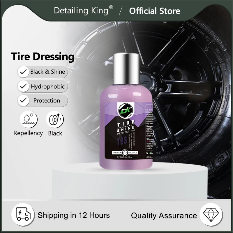 Brush King Tire Shine Applicator and Detailing Tool, Tire Shine Brush