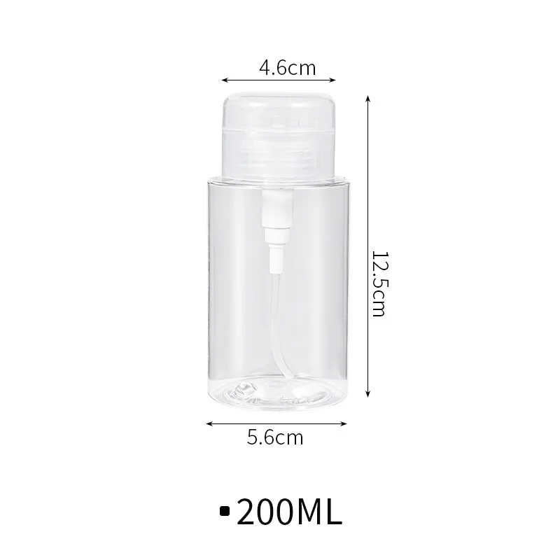 Utoolmart Alkohol-Flüssigpresse Pumpspender 180 Ml – Für Nagellackentferner & Make-up-Entferner, 2 Stück, Edelstahl