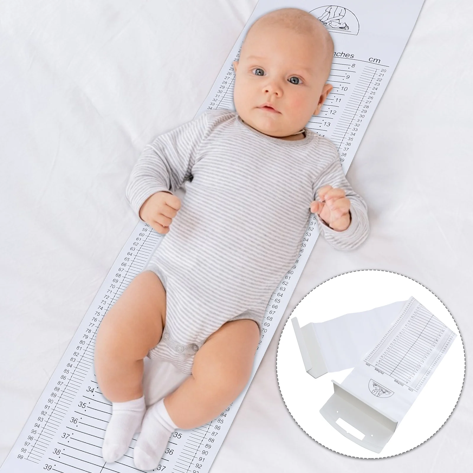 

Ruler Practical Height Tape Measure Baby Measuring Mat for Babies Washable Safe