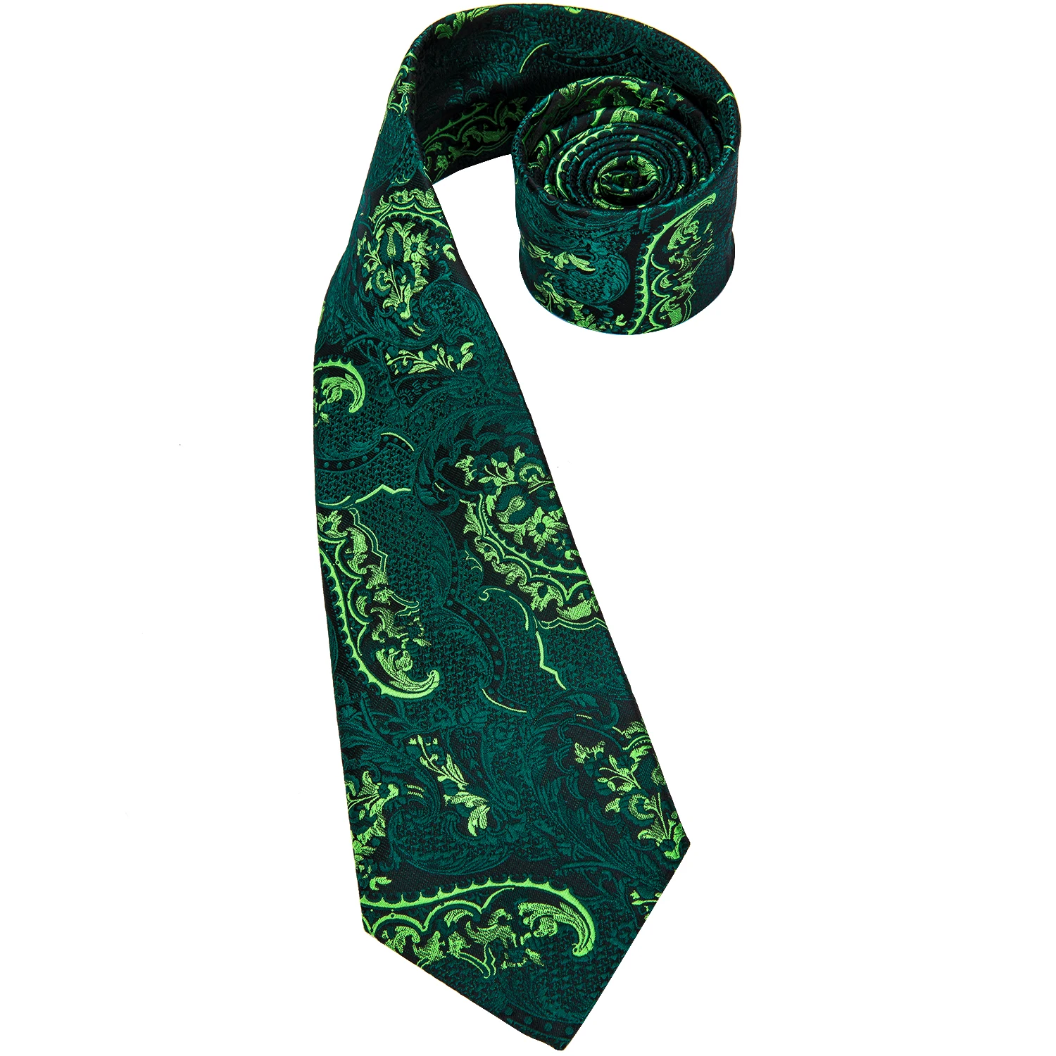 Men Floral Paisley Silk Necktie Pocket Square Set for Party Business Gift neck tie pocket square