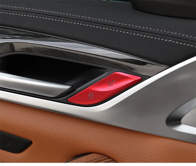 Auto Styling Konsole Schalthebel Multimedia-Taste Abdeckung Dekoration  Aufkleber Für BMW 5 Series G30 G38 2018-2023 Innen Zubehör