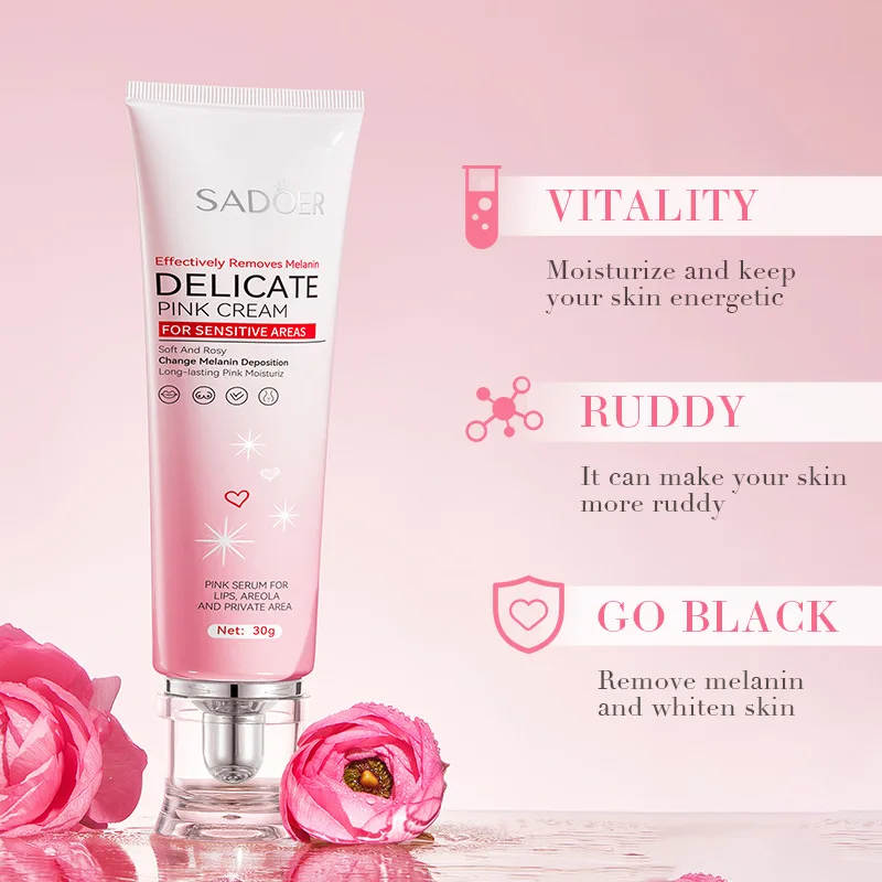 Body Cream 2pcs Lighten Melanin Pink Underarm Knees Inner Thighs Bleaching Cream Moisturizing Brightening Skin Care