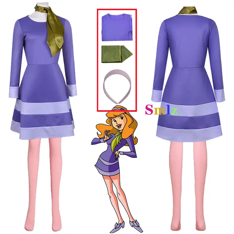 Anime dafne Blake Cosplay abiti Costume Scooby Cartoon Doo dove sei vestito  donna abiti di carnevale di Halloween - AliExpress