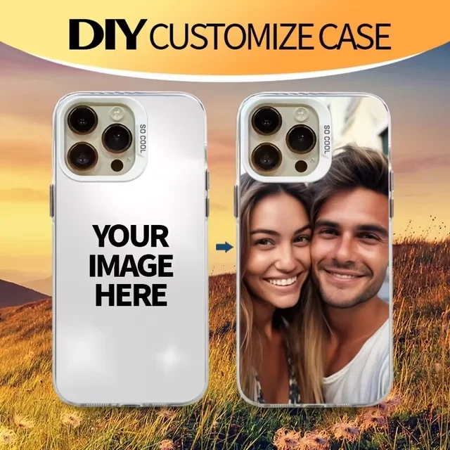 For iPhone 17 16 15 14 13 12 11 Pro Max Mini SE 2020 2022 Air XS XR 7 8 Plus 16e DIY Photo Customized Case IMD Shockproof Cover 1