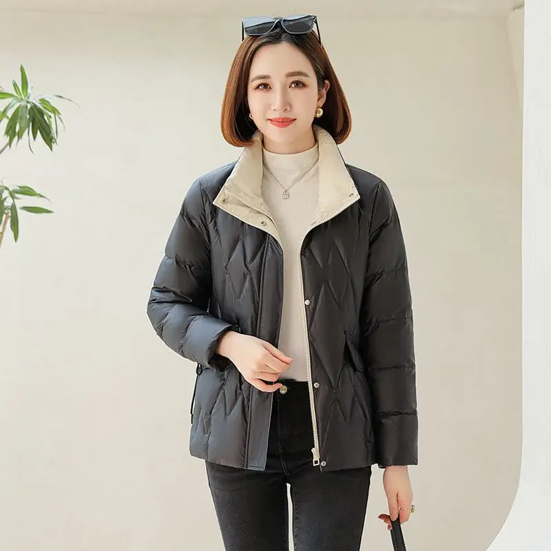 2023 New Women Down Jacket Winter Coat Female Short Parkas Loose Versatile Outwear Given To Philandering Leisure Time Overcoat
