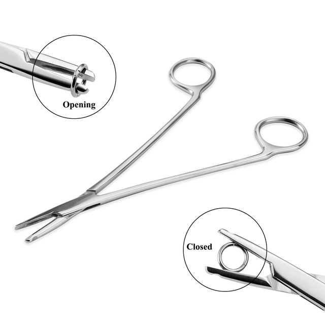 Sterile Surgical Steel Dermal Anchor Holding Tool Plier Tweezer Clamp Professional Disc Forcep Body Piercing Equipment 3-5mm