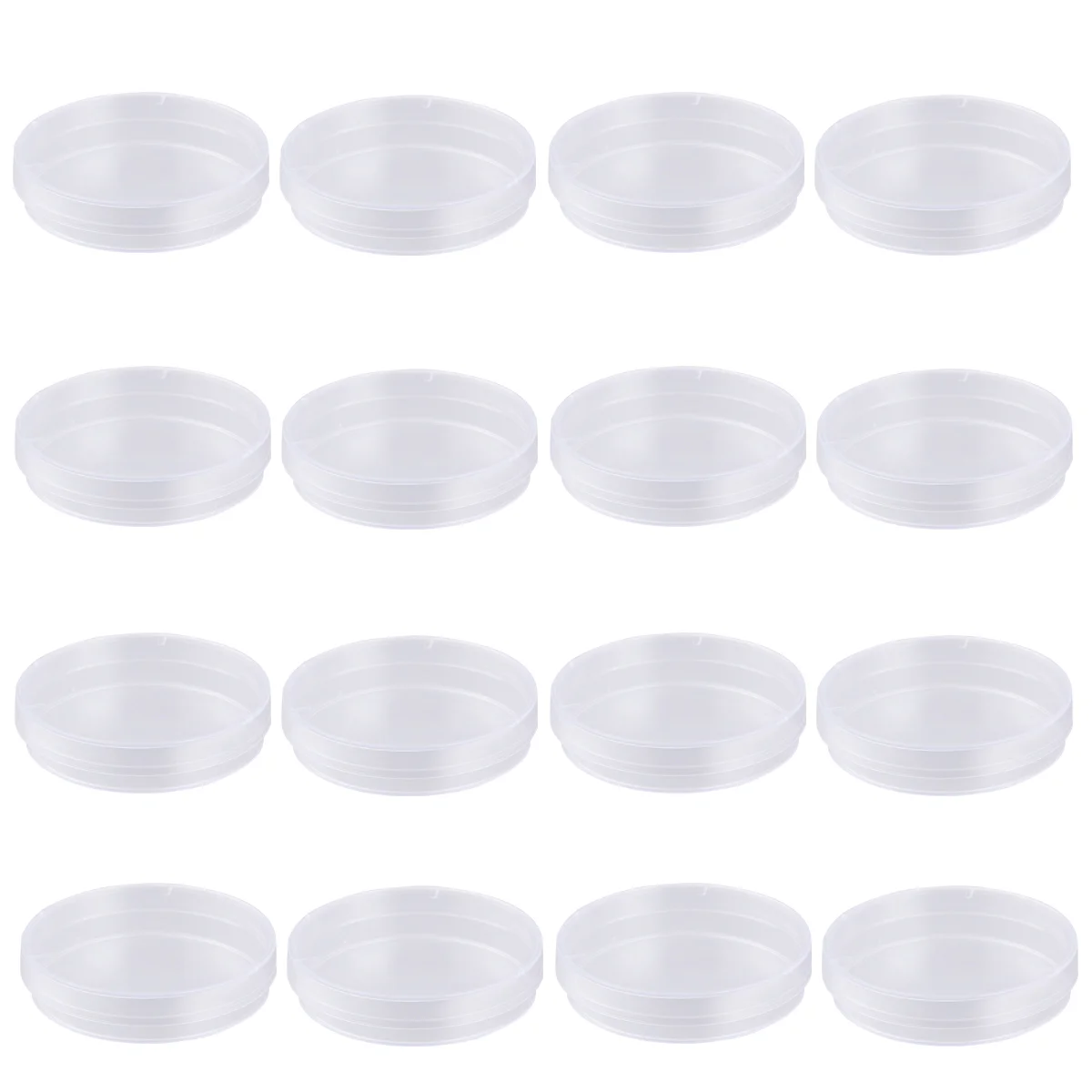 

20 шт., Набор чашек Петри с крышками, культура для школы, научные эксперименты, биология, микробиология, исследования 60 мм