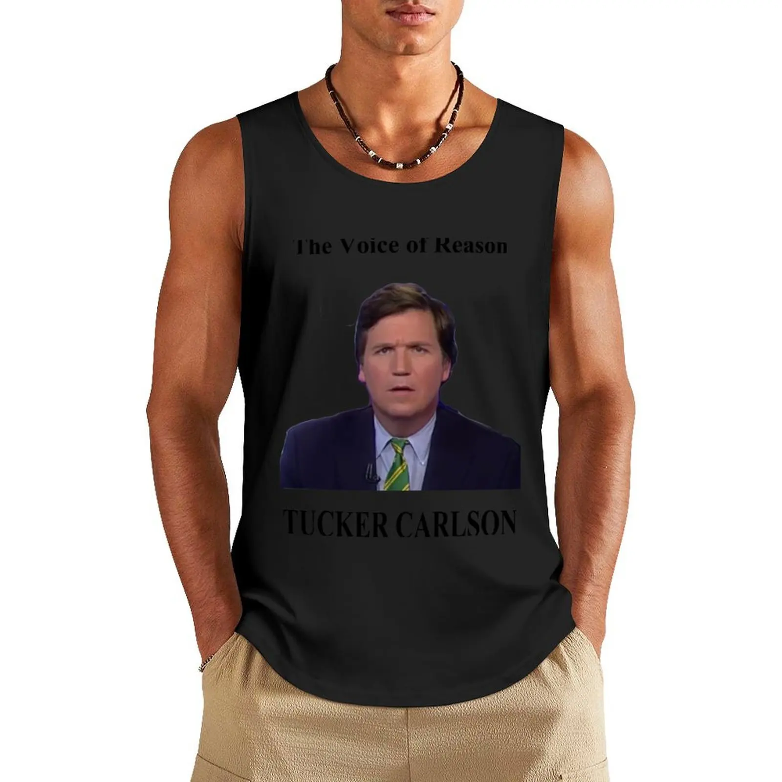 

Tucker Carlson #1 Tank Top Vest male Working vest