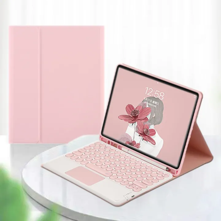 Teclado sem Fio com Função Touchpad Capa para Samsung Galaxy Tab s6 Lite 10.4 Case do - Imagem 2