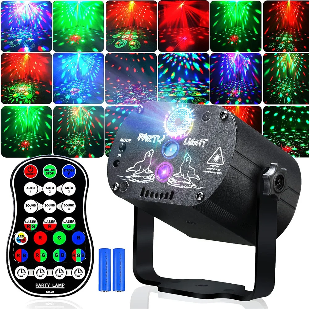 60 Modelli Rgb Stage Effect Projector Light Led Party Lights Dj Disco Stage Lights Usb Ricaricabile Alimentato Per Wedding Ktv