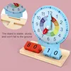 Children Montessori Clock Educational Toys Hour Minute Second Cognition Clock Model Teaching Aids Time Learning For Kindergarten 3
