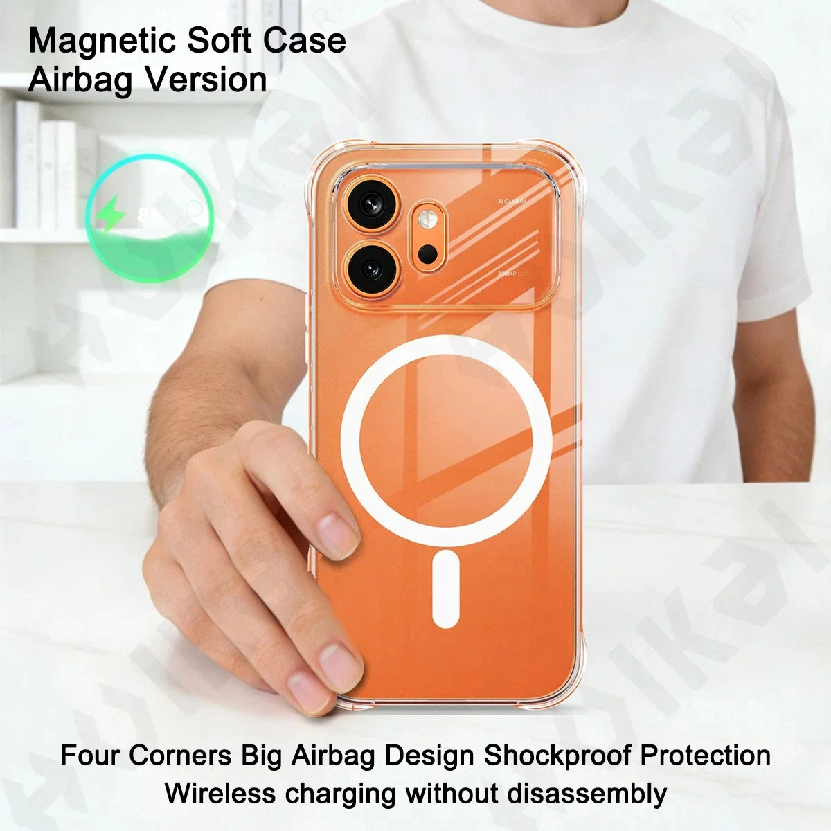 Crystal Clear Magnetic Case with MagSafe - Transparent Protective Cover