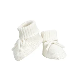 Cozy Cotton Knitted Infant Baby Booties - Soft & Warm Slip-On Shoes 0-18M - 3-6M (HD82W2294)