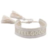 96366-72d2df.jpg Boho tissé broderie amour poignet tricoté Bracelets d'enveloppement corde à la main tissage tressé glands ethnique femmes hommes bijoux