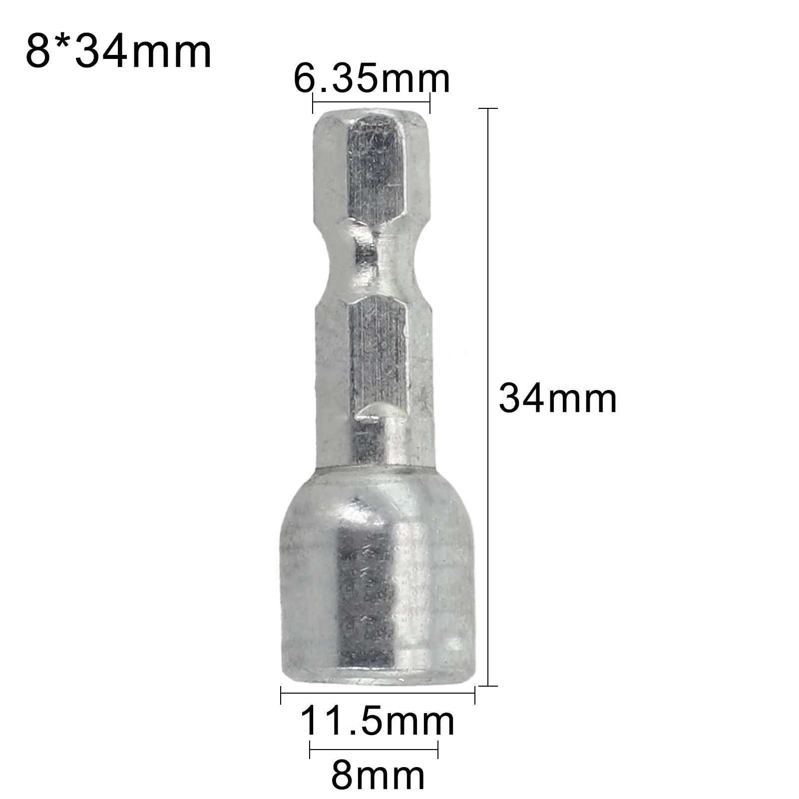 1Pcs 8mm Magnetische Mutter Schraubendreher Buchse Bit Hex Schaft Fahrer Adapter Steckschlüssel Für Bohrmaschinen Fahrer Buchse Kit – Detail 17