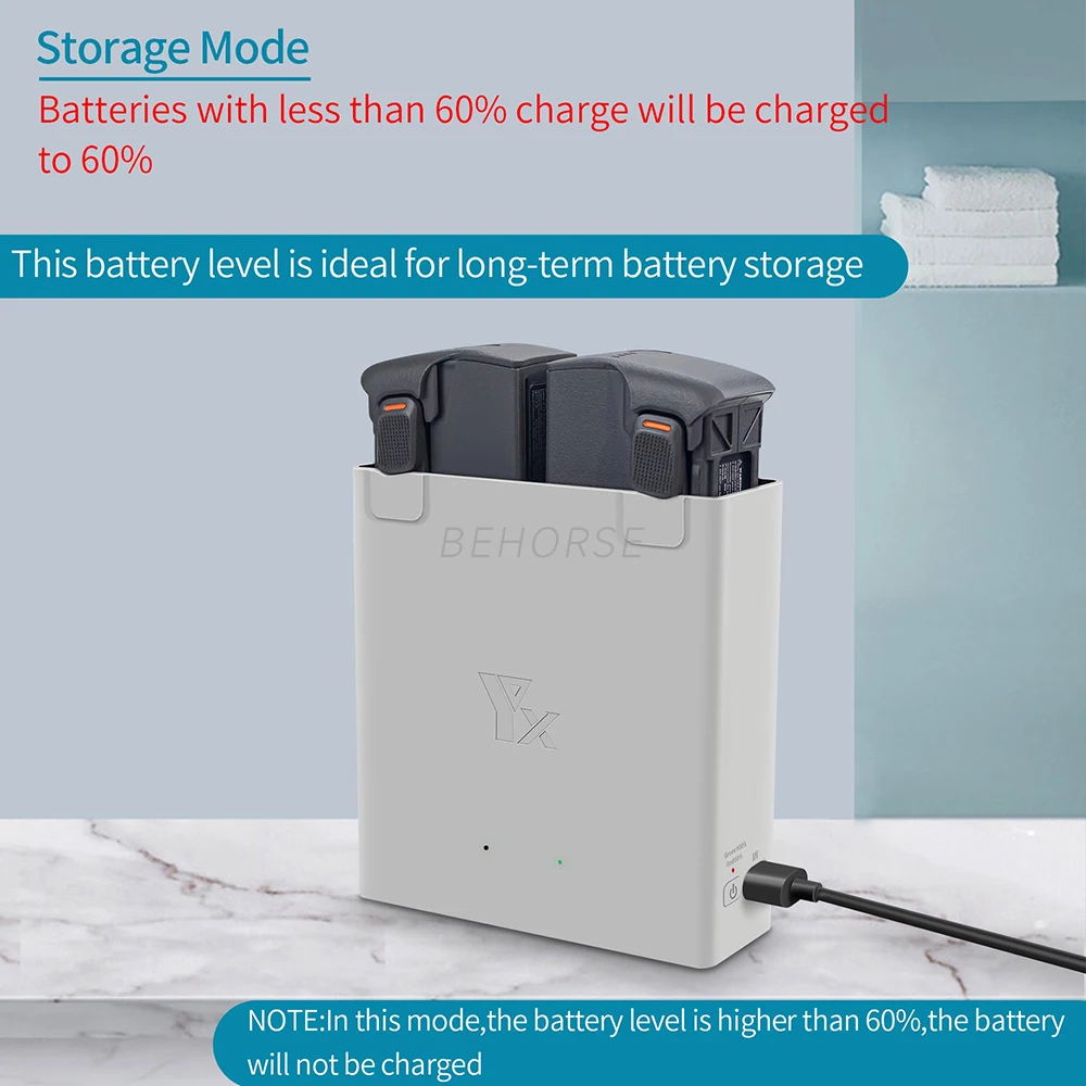 Chargeur intelligent bidirectionnel pour DJI Avata 2, station de charge rapide