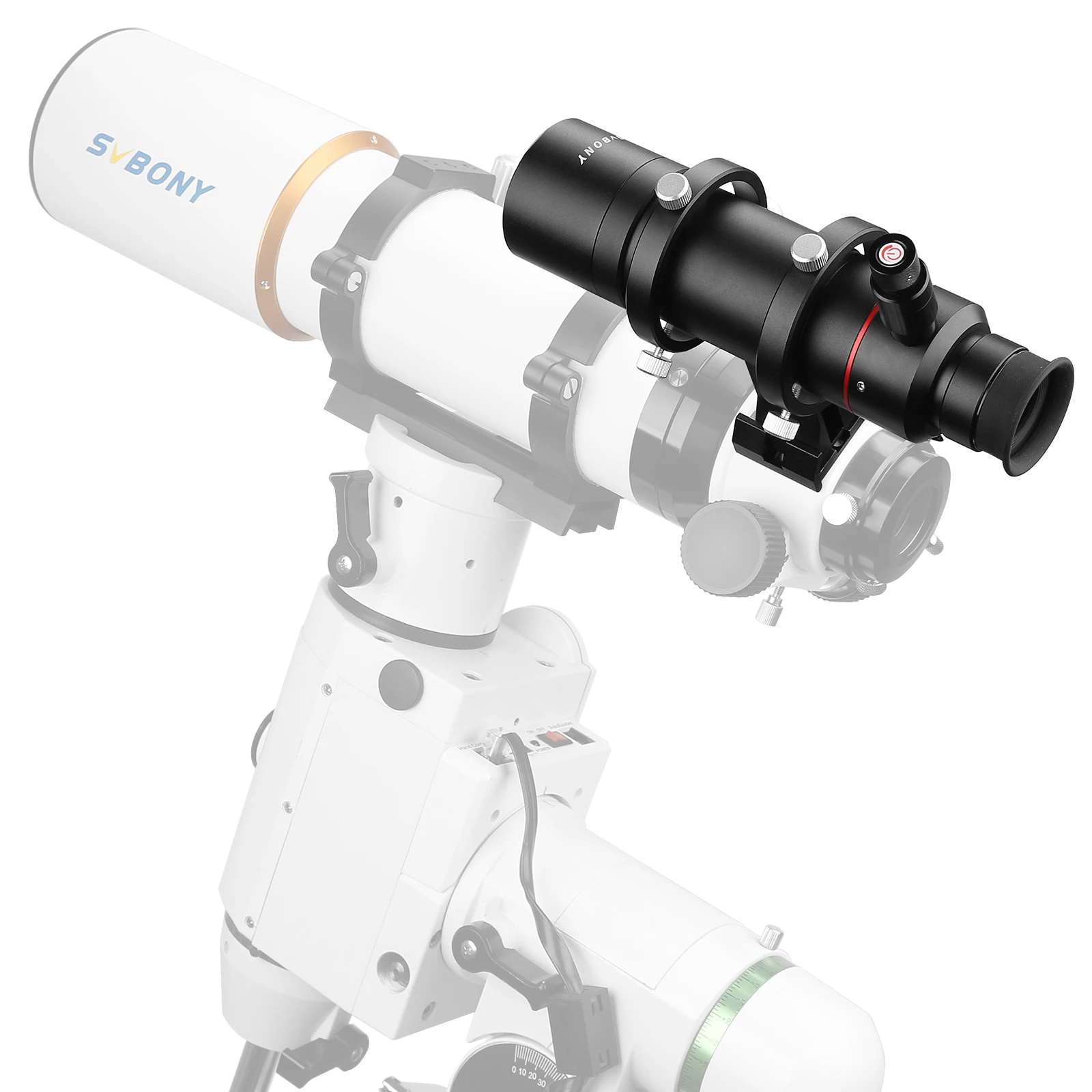 SVBONY SV208 8x50 Finderscope For Telescopes - Straight-Through Correct Image, Illuminated Reticle, Wide 7.3° View