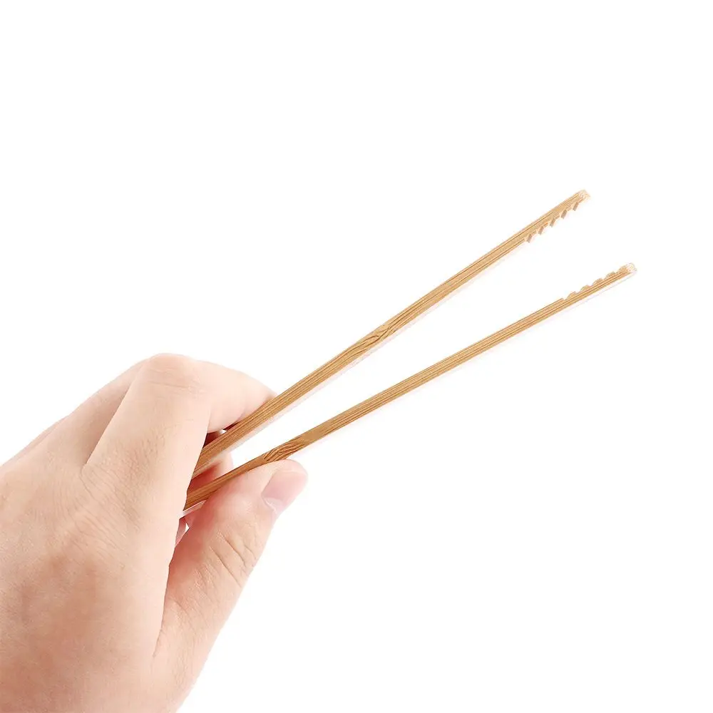 Bamboo Food Wooden Bacon Squeezer Toast Bagel Sugar Pickles Kitchen Cooking Tool Tea Clips Toaster Tong