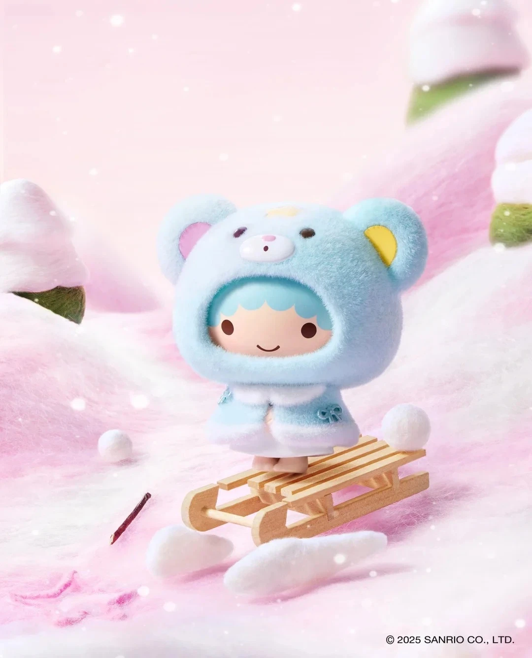 NEW Original Little Cape Series Blind Box Kuromi Kt Flocked Keychain Face Changing Fashion Toy Bag Charm Cute Christmas Gift