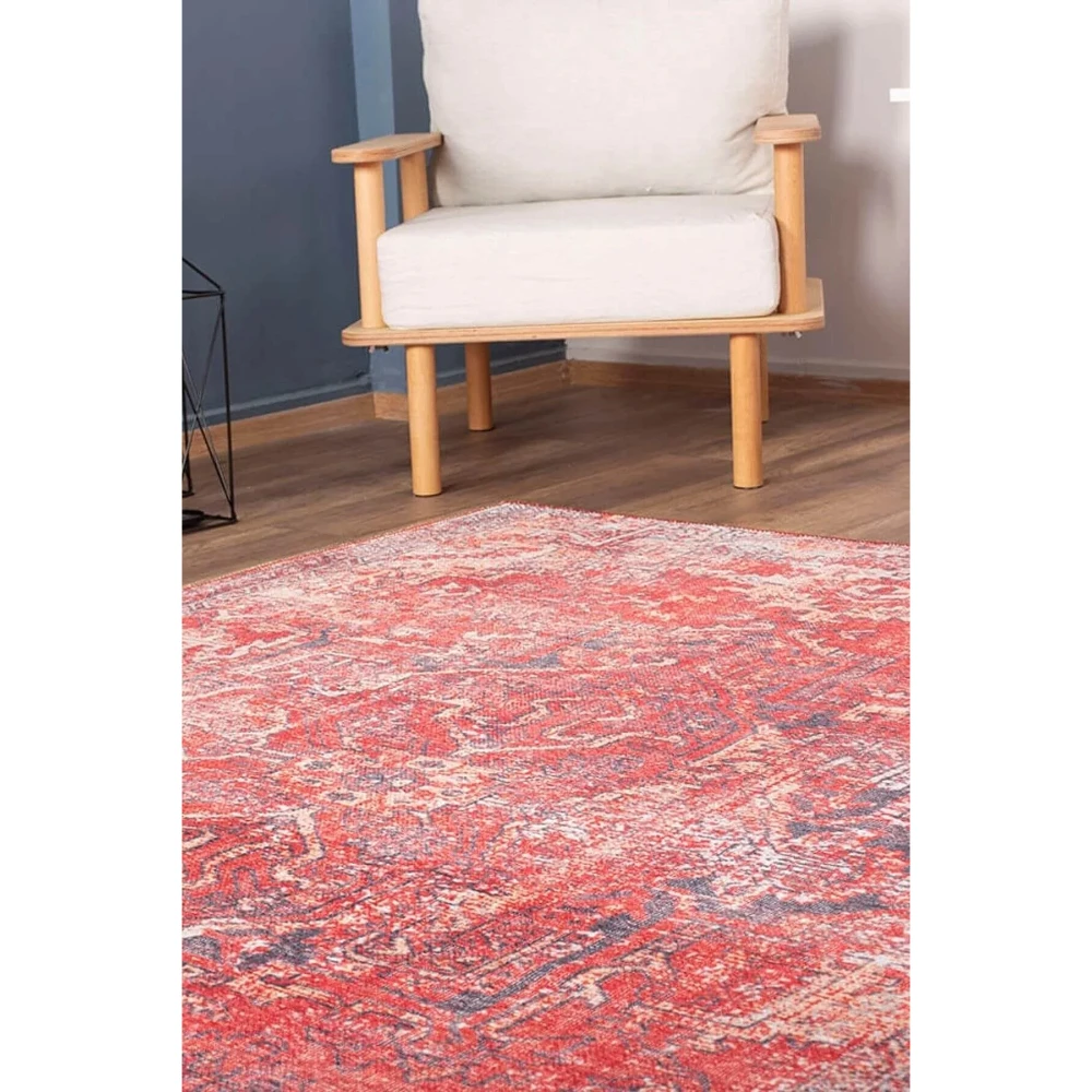 

Винтажный узорчатый тканый напольный декоративный красный ковер для кухни, ковер для гостиной ручной работы первоклассная ручная работа