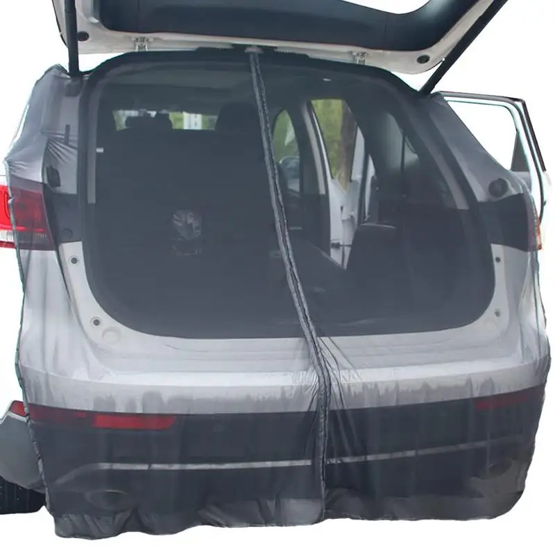 

Car Tailgate Mesh Screen Sliding Door Flying Mesh Rear Sunshades Anti-Flying Net Trunk Privacy Protection Ventilation Mesh For